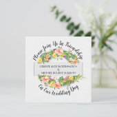 Invitation Un Beau Jour Pour Un Mariage (Debout devant)