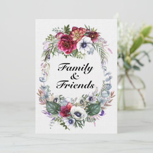 Invitation Un Beau Jour Pour Un Mariage - (Debout devant)