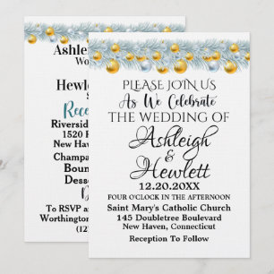 Invitation Un Beau Jour Pour Un Mariage Voir Retour - Invitat