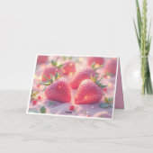 INVITATION UN BÉBÉ À LA FRAISE ARRIVE (Dos)