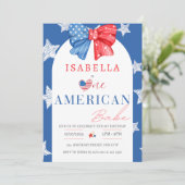 Invitation Un bébé américain 4 juillet 1er anniversaire (Debout devant)