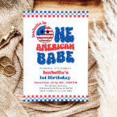 Invitation Un bébé américain 4 juillet fête de premier annive