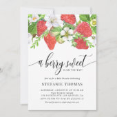 Invitation Un Bébé Berry Sweet Est En Route Pour Bébé Brunch (Devant)