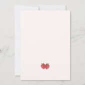 Invitation Un Bébé Berry Sweet est sur le chemin du Baby show (Dos)