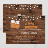Invitation Un bébé brassant une bière brassée illumine le Inv (Devant / Derrière)
