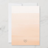 Invitation "un bébé brasse" aquarelle baby shower mignon (Dos)