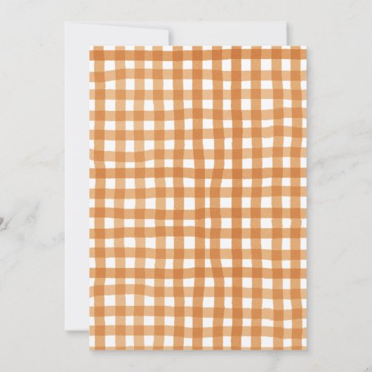 Invitation Un bébé brasse Baby shower Citrouille automne auto (Dos)