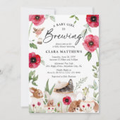 Invitation "Un bébé brasse" Baby shower de thé de l'après-mid (Devant)