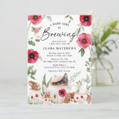 Invitation "Un bébé brasse" Baby shower de thé de l'après-mid (Debout devant)