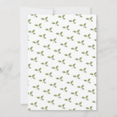 Invitation "Un bébé brasse" Baby shower de thé de l'après-mid (Dos)