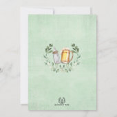 Invitation Un bébé brasse Cheers & Bières Douche Neutre (Dos)