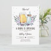 Invitation Un bébé brasse de la verdure Cheers Coed Baby show (Debout devant)