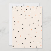 Invitation Un Bébé Brasse Des Points Mignons Baby shower Hall (Dos)