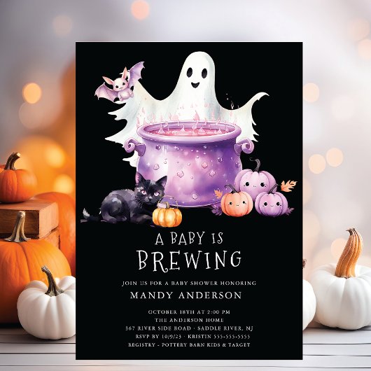 Invitation Un bébé brasse du Baby shower