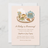 Invitation Un bébé brasse du Baby shower (Devant)