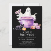 Invitation Un bébé brasse du Baby shower (Devant)