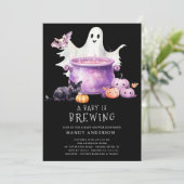 Invitation Un bébé brasse du Baby shower (Debout devant)