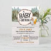 Invitation Un bébé brasse du Baby shower, Baby shower co-Ed d (Debout devant)