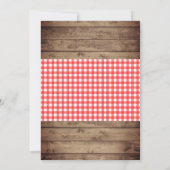 Invitation Un bébé brasse du Baby shower de bière rustique (Dos)