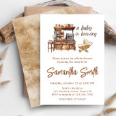 Invitation Un bébé brasse du Baby shower de café