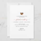 Invitation Un Bébé brasse du Baby shower de café aquarelle (Dos)