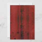 Invitation Un bébé brasse du Baby shower rustique en bois de  (Dos)