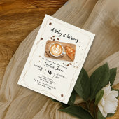 Invitation Un Bébé Brasse Du Café Baby shower À Thème
