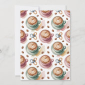 Invitation Un bébé brasse du café et du Baby shower au lait (Dos)