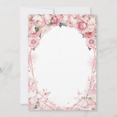 Invitation Un bébé brasse du thé Citrouille Baby shower fille (Dos)