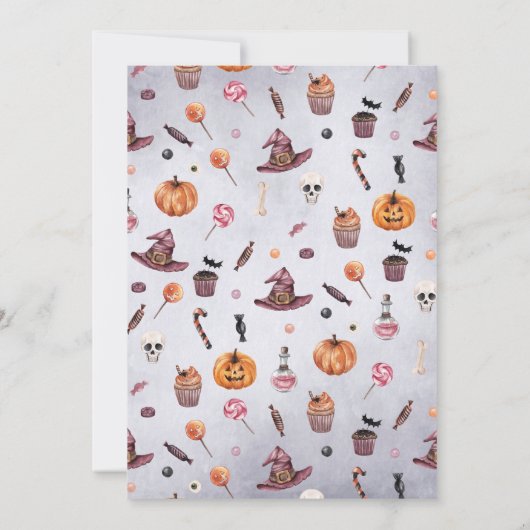 Invitation Un bébé brasse Jack-O-Lanterne Douche Halloween (Dos)