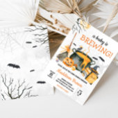 Invitation Un bébé brasse le Baby shower Citrouille d'Hallowe