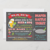 Invitation Un bébé brasse le Baby shower de couche Billet (Devant)