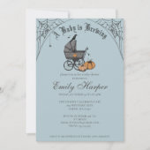 Invitation Un bébé brasse le Baby shower de garçon bleu (Devant)