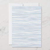 Invitation un bébé brasse le Baby shower d'Halloween bleu (Dos)