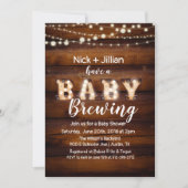 Invitation Un bébé brasse l'invitation du Baby shower (Devant)