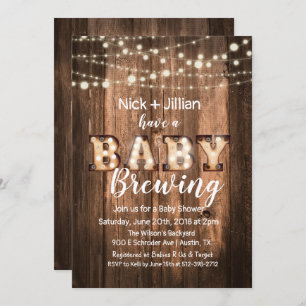 Invitation Un bébé brasse l'invitation du Baby shower