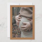 Invitation Un bébé brasse Photo Baby shower café Brown (Dos)