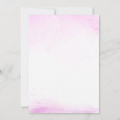 Invitation Un bébé brasse rose Halloween fille Baby shower (Dos)