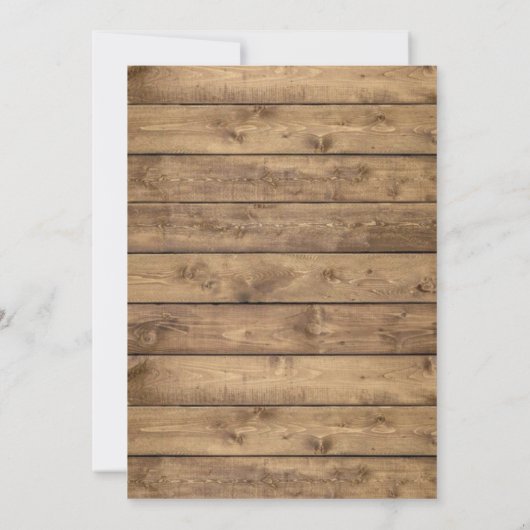 Invitation Un bébé brasse Rustique Feuilles d'automne Baby sh (Dos)