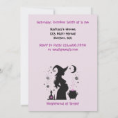 Invitation Un bébé brasse un Baby shower de sorcière d'Hallow (Dos)