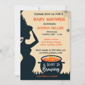 Invitation Un bébé brasse un Baby shower de sorcière d'Hallow (Devant)