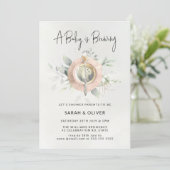 Invitation Un bébé brasse un baby shower de thé de l'après-mi (Debout devant)