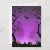 Invitation Un bébé brasse un Baby shower d'Halloween (Dos)