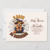 Invitation Un bébé brasse un Baby shower d'Halloween (Devant)