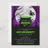 Invitation Un bébé brasse un Baby shower d'Halloween (Devant)