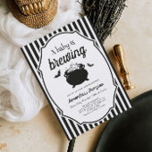 Invitation Un bébé brasse un Baby shower d'Halloween