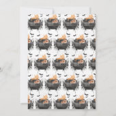 Invitation Un bébé brasse un Baby shower d'Halloween orange (Dos)