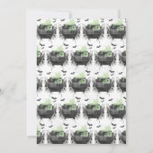 Invitation Un bébé brasse un Baby shower d'Halloween vert (Dos)