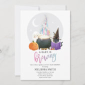 Invitation Un bébé brasse un Baby shower Éffrayant Halloween (Devant)