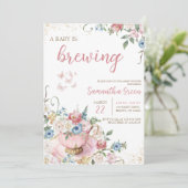 Invitation Un bébé brasse une douche (Debout devant)